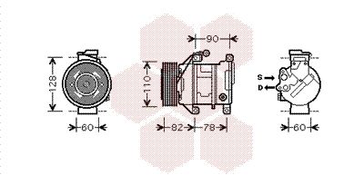 VAN WEZEL kompresorius, oro kondicionierius 0600K316